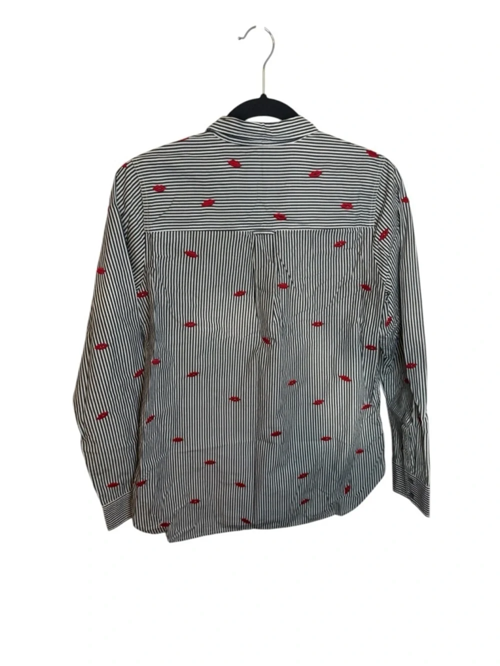 J.Crew Embroidered Kisses Classic Fit Boy Shirt